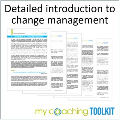 MyCoachingToolkit - Introduction to change management - Square
