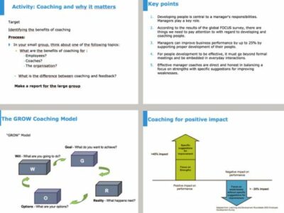 coaching performance and development