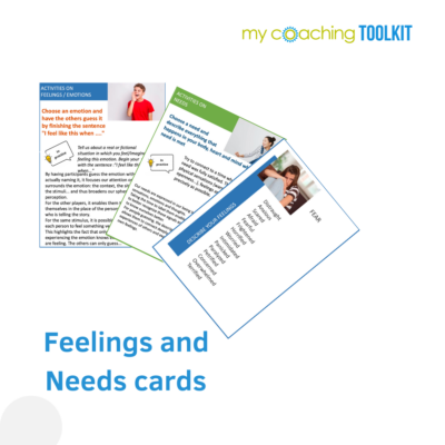 Feelings and Needs cards. My Coaching Toolkit